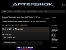 Tablet Screenshot of aftershok.com
